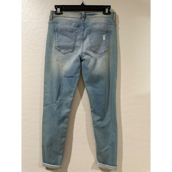 id:23 Distressed High Rise Skinny Jeans size 27 NWOT - Picture 2 of 6